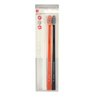 Swissdent Colours Soft-Medium Toothbrushes (black, orange, white) 3 pcs