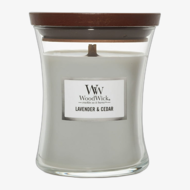 WoodWick Medium Hourglass Candles Scented Candle Lavender & Cedar 275 g