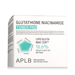 APLB Glutathione Niacinamide 16.6% Toner Pad