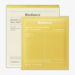 Biodance Radiant Vita Niacinamide Real Deep Mask 4 x 34 g