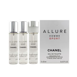 Chanel Allure Homme Sport EDT 2 x 20 ml + Spray EDT 20 ml