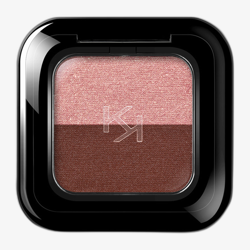 KIKO MILANO Bright Duo Eyeshadow (12 Coral/Dark Brick)