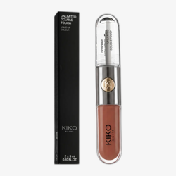 KIKO MILANO Unlimited Double Touch Liquid Lip Colour (129 Burnt Tangerine) 2 x 3 ml