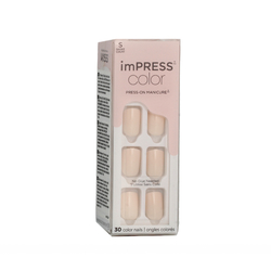 KISS imPRESS color Press-On Manicure S (001 Point Pink) 30 pcs