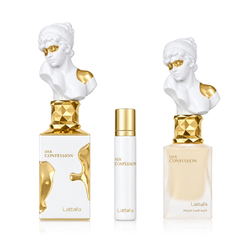 Lattafa Her Confession EDP 100 ml + EDP MINI 12 ml + Hair Mist 50 ml
