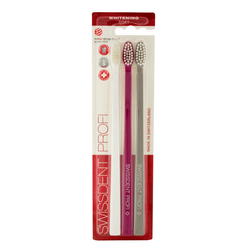 Swissdent Whitening Soft Family Toothbrushes (white, pink, grey) 3 pcs