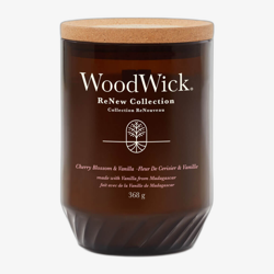WoodWick ReNew Collection Scented candle Cherry Blossom & Vanilla 368 g