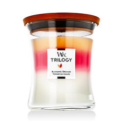 WoodWick Trilogy Medium Hourglass Candles Scented Candle Blooming Orchid 275 g