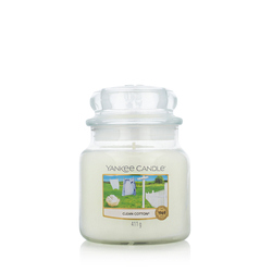 Yankee Candle Classic Medium Jar Candles Scented Candle Clean Cotton