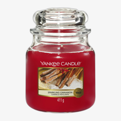 Yankee Candle Classic Medium Jar Candles Scented Candle Sparkling Cinnamon