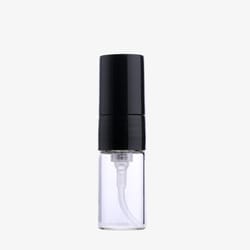 Атомайзер 3 ml стеклянный с распылителем (крышка черного или белого цвета)