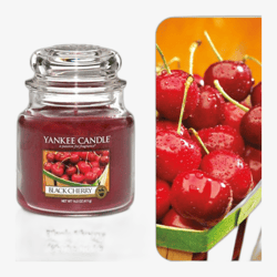 Yankee Candle Classic Medium Jar Candles Scented Candle Black Cherry 411 g