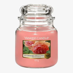 Yankee Candle Classic Medium Jar Candles Scented Candle Sun-Drenched Apricot Rose 411 g