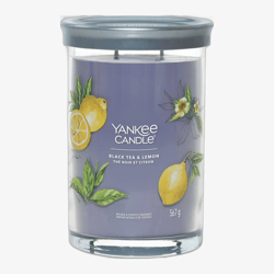 Yankee Candle Signature Tumbler Scented Candle Black Tea & Lemon