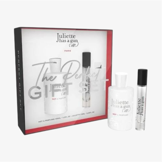 Juliette Has A Gun Not A Perfume gift set, pictured as a unisex fragrance set