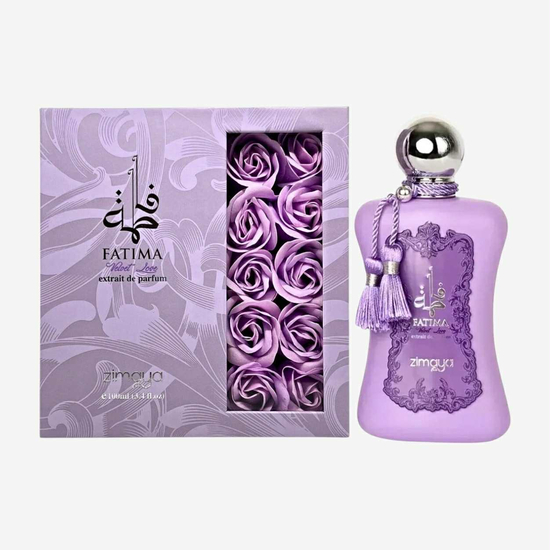 Zimaya Fatima Velvet Love Extrait de Parfum moteriškų kvepalų flakonas, 100 ml