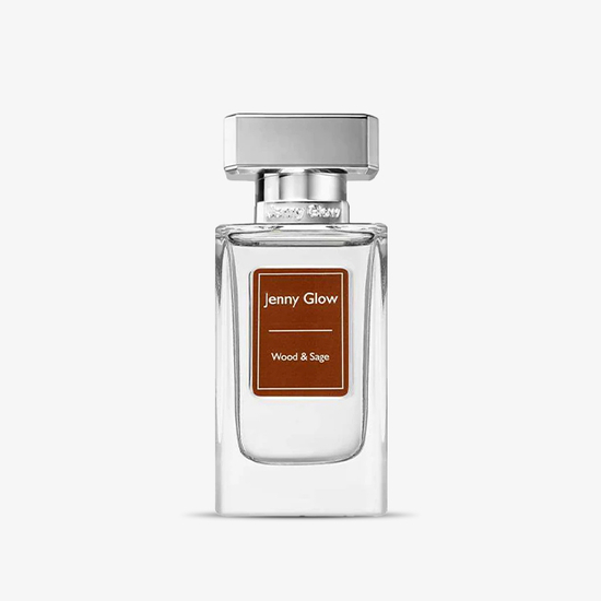 Jenny Glow Wood & Sage EDP fragrance product image with aquatic and woody notes