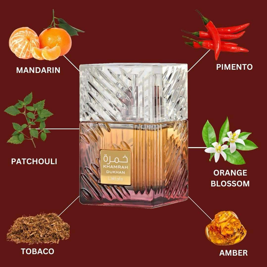 Lattafa Khamrah Dukhan EDP, unisex fragrance product image