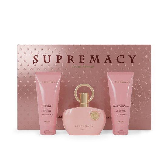 Afnan Supremacy Pink EDP 100 ml + SG 100 ml + BL 100 ml