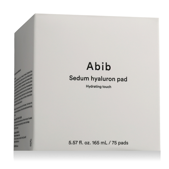 Abib Sedum Hyaluron Pad hydrating skincare pads in product packaging