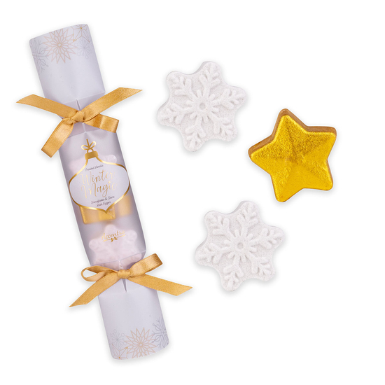 Accentra Winter Magic Frosted Vanilla vonios burbulas, Snowflakes & Stars