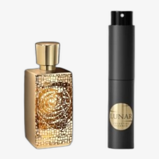 Front view of the Ahmed Al Maghribi Aqua Oud EDP perfume bottle