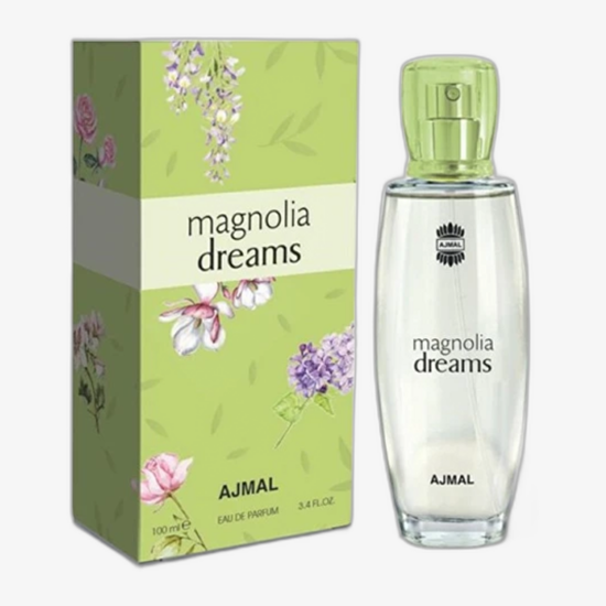 Ajmal Magnolia Dreams EDP bottle, a floral unisex perfume