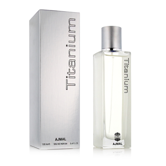 Ajmal Titanium EDP uniseksinio kvapiojo vandens flakonas nuotraukoje