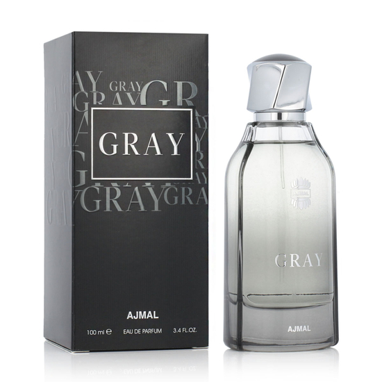 Ajmal Gray EDP unisex perfume bottle with a citrus-woody fragrance profile