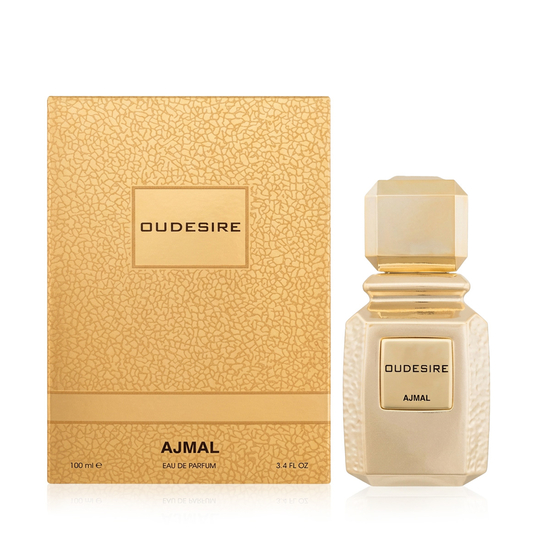 Ajmal Oudesire EDP bottle, a unisex woody musk fragrance