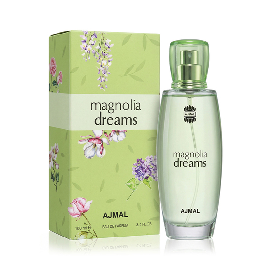 Ajmal Magnolia Dreams EDP bottle, a floral unisex perfume