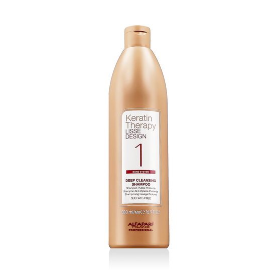 Alfaparf Milano Keratin Therapy Lisse Design deep cleansing shampoo