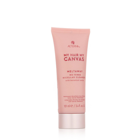 Alterna Meltway no-rinse micellar cleanser bottle and packaging