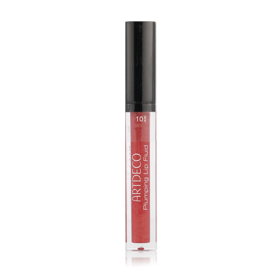 Artdeco Plumping Lip Fluid in Rosy Sunshine, shade 10, shown as a lip colour