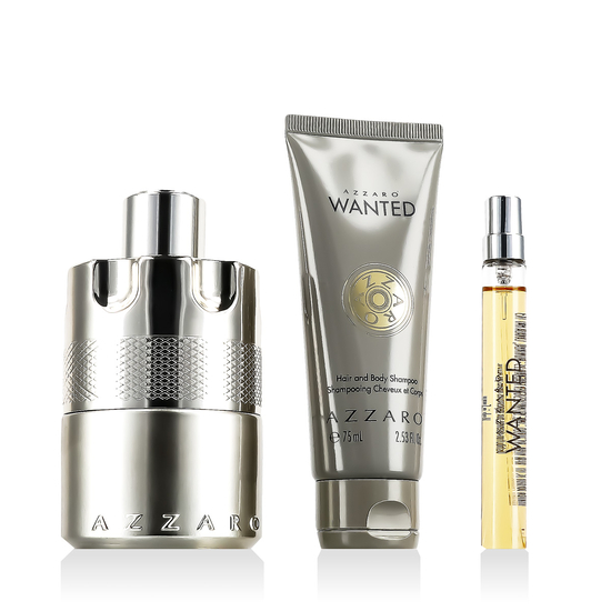 Набор Azzaro Wanted с Eau de Parfum, миниатюрой и гелем для тела и волос