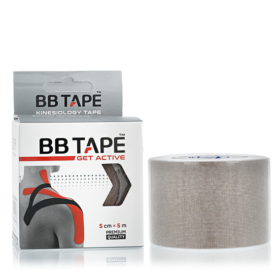 BB Tape Get Active (Khaki Beige) 5 cm x 5 m elastic sports tape roll