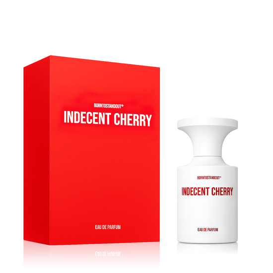 BORNTOSTANDOUT® INDECENT CHERRY EDP unisex perfume bottle
