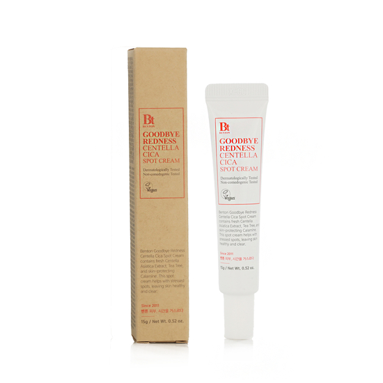 Benton Goodbye Redness Centella Spot Cream for targeted facial application