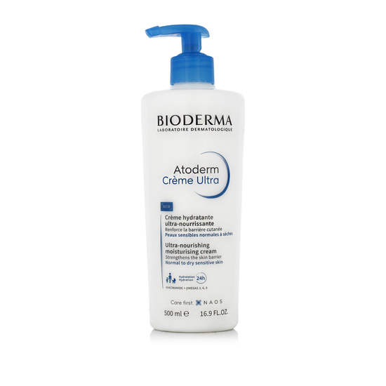 Bioderma Atoderm ultramaitinamasis kremas veido odos priežiūros pakuotėje