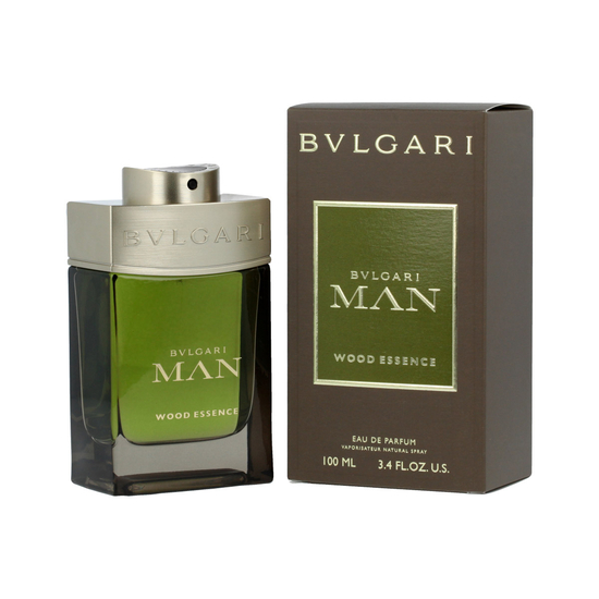 Bvlgari Man Wood Essence Eau de Parfum bottle, 100 ml fragrance