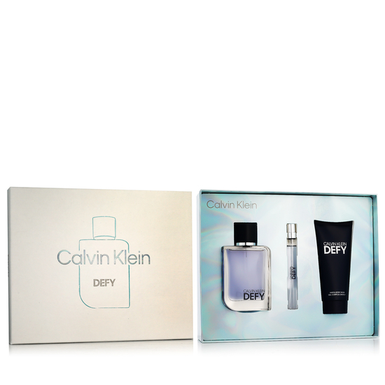 Набор Calvin Klein Defy EDT: туалетная вода, мини-флакон и гель для душа