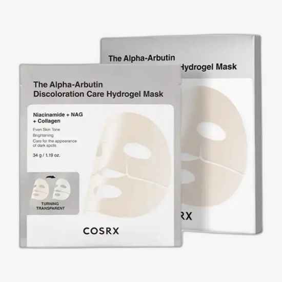 COSRX The Alpha-Arbutin Discoloration Care Hydrogel Mask 3 x 34 g