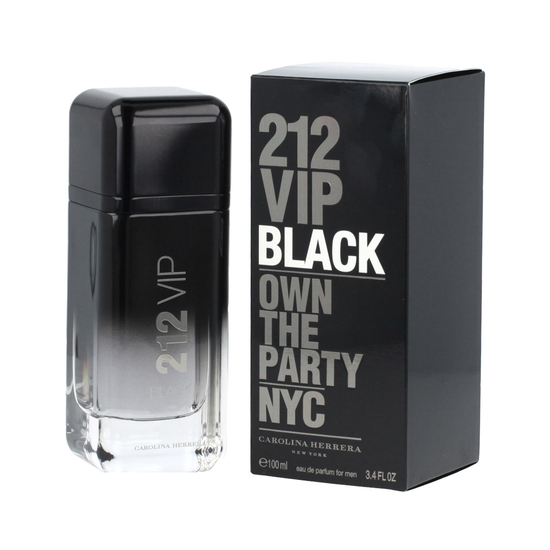 Carolina Herrera 212 VIP Black EDP kvapusis vanduo buteliuko nuotraukoje