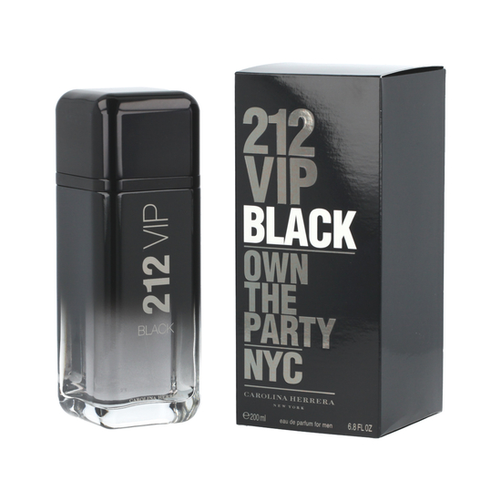 Carolina Herrera 212 VIP Black EDP kvapusis vanduo buteliuko nuotraukoje