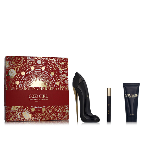 Carolina Herrera Good Girl fragrance set with EDP, mini perfume and body lotion