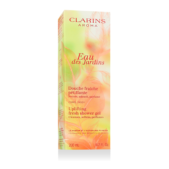 Clarins Eau Des Jardins Uplifting Fresh Shower Gel for daily body cleansing