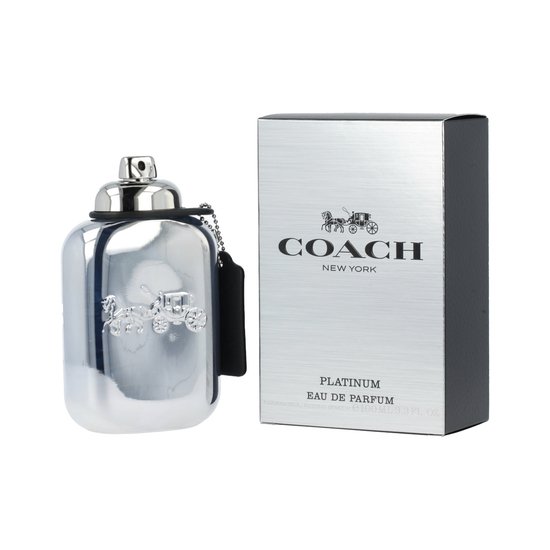 Coach Platinum EDP kvepalų flakonas – medienos aromato kvapas