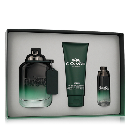 Coach Green EDT 100 ml + EDT MINI 15 ml + SG for Body & Hair 100 ml