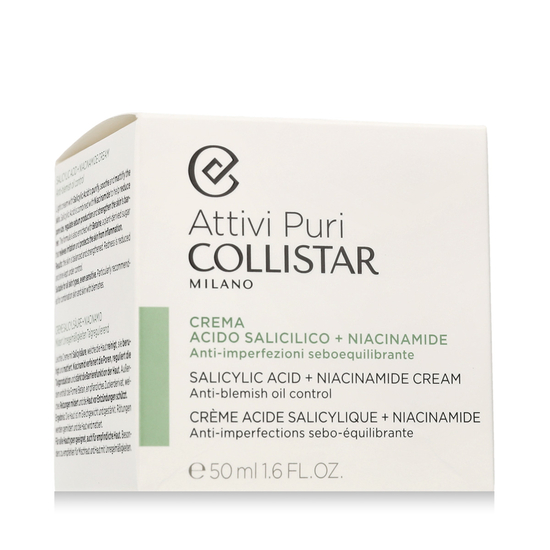 Упаковка крема для лица Collistar Attivi Puri с салициловой кислотой