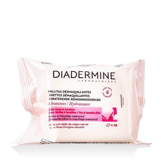 Diadermine Laboratoires hydrating cleansing towels for everyday face care